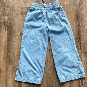 Zara Girls Wide Leg Drawstring Jeans size 10